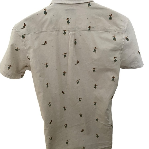 RIP CURL Hula Girls Aloha Hawaiian Collared Shirt Men S Small - Picture 4 of 7